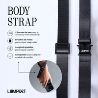 Ultra Safe Combo - Basic case + Body Strap + Screen protector + Camera Lens Protector 