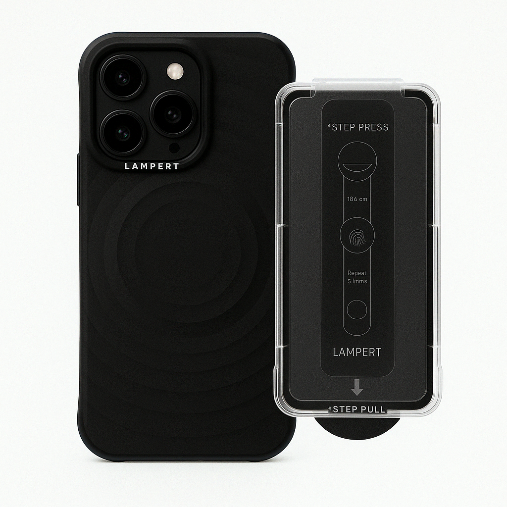 Ultra Safe Combo - Basic case + Hand Strap + Screen protector + Camera Lens Protector 