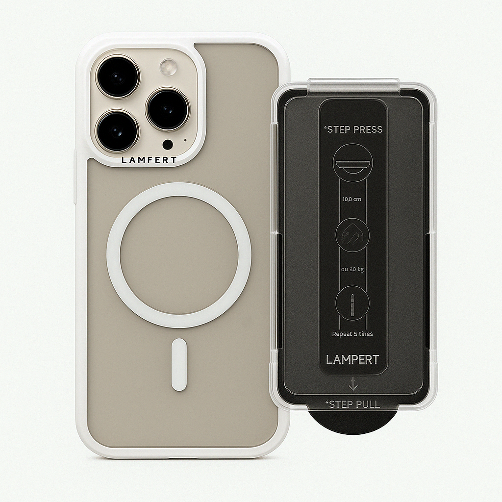 Ultra Safe Combo - Basic case + Hand Strap + Screen protector + Camera Lens Protector 